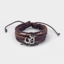 Adjustable Leather OM Bracelet Tibetan Mantra Unisex Bracelet