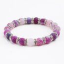 Purple Natural Stone Bracelets Chakra Buddha Bracelets