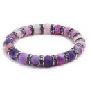 Purple Natural Stone Bracelets Chakra Buddha Bracelets