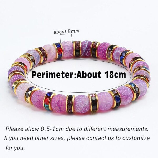 Purple Natural Stone Bracelets Chakra Buddha Bracelets - Image 6