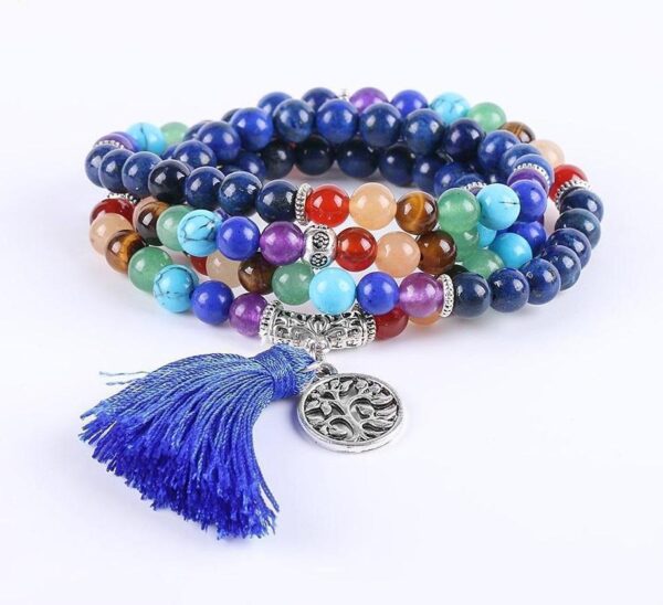 108 Mala Prayer Beads Bracelet Tree Of Life Reiki Bracelet - Image 4