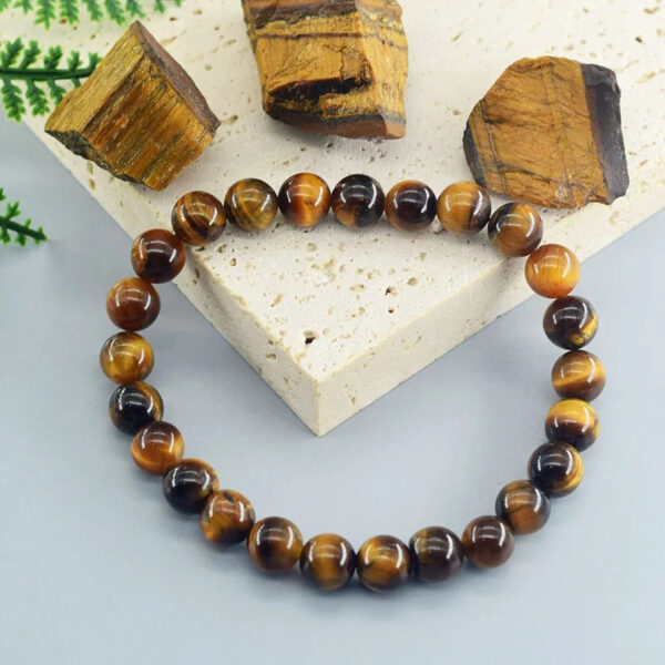 ?Tiger Eye Charm Bracelet Gemstone Jewelry Bead Bracelet Protection Crystals Bracelet - Image 5