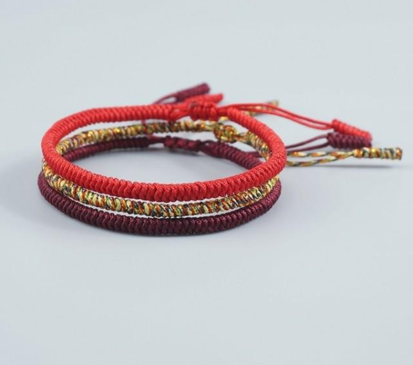 Handmade Lucky Buddhist Bracelet Sliding Knot Bracelet Protection - Image 7