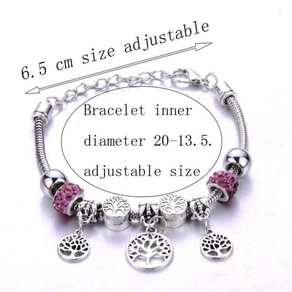 Antique Tree of Life Charm Bracelets Adjustable Lucky Charm Women Bracelet - Image 3