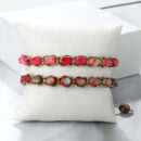 Imperial Stone Gemstone Beaded Bracelet Handmade Bohemian Bracelet