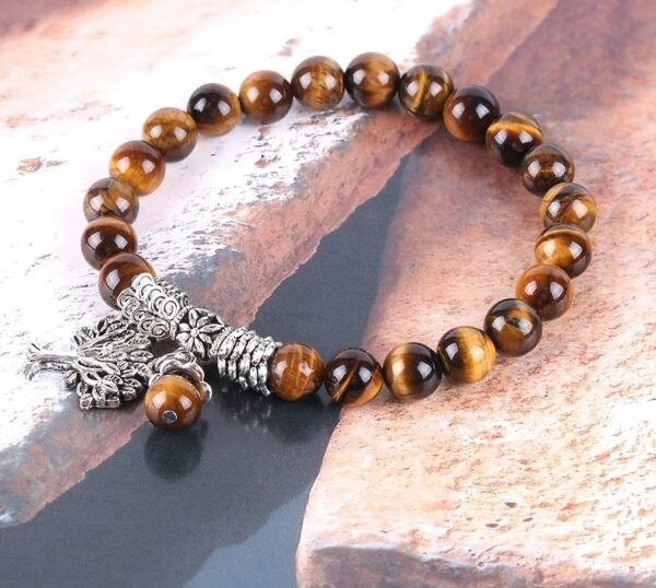 Reiki Energy Beads Bracelet Tree of Life Charms Lucky Crystal Stone Bracelet - Image 2