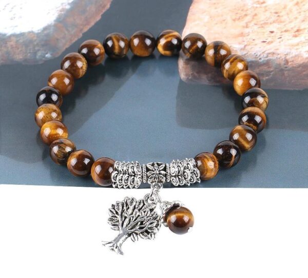 Reiki Energy Beads Bracelet Tree of Life Charms Lucky Crystal Stone Bracelet - Image 5