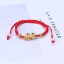 Gold Pi Xiu Red String Bracelet - Free For Limited Time