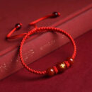 Lucky Red Rope Dragon Bracelet Good Fortune Feng Shui Knot Bracelet