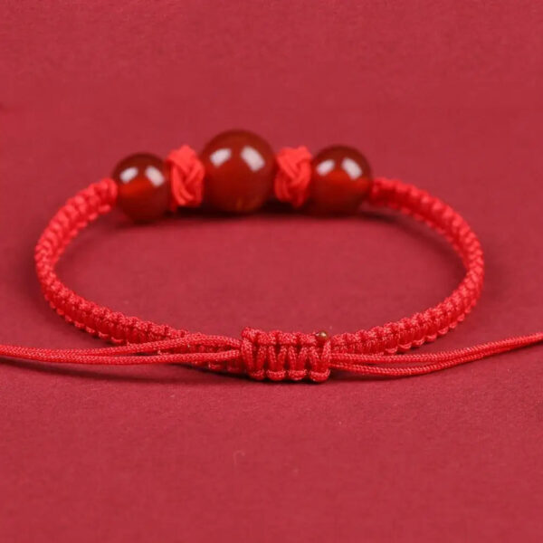 Lucky Red Rope Dragon Bracelet Good Fortune Feng Shui Knot Bracelet - Image 4