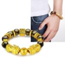 Golden Pi Xiu Beaded Bracelet Custom Design Pixiu Bracelet