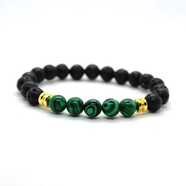 Lava Stone Chakra Beads Bracelet Crystal Buddha Natural Stone Beaded Bracelet - Image 3