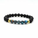 Lava Stone Chakra Beads Bracelet Crystal Buddha Natural Stone Beaded Bracelet