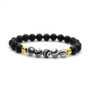 Lava Stone Chakra Beads Bracelet Crystal Buddha Natural Stone Beaded Bracelet