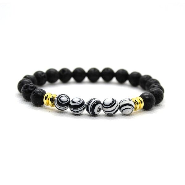 Lava Stone Chakra Beads Bracelet Crystal Buddha Natural Stone Beaded Bracelet - Image 5