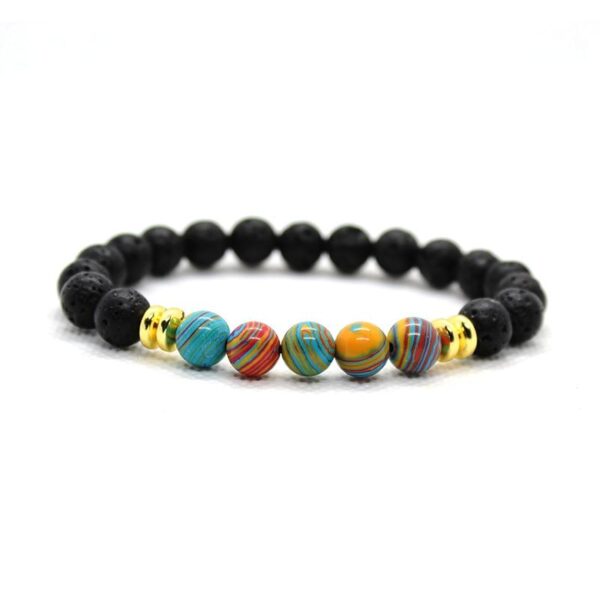 Lava Stone Chakra Beads Bracelet Crystal Buddha Natural Stone Beaded Bracelet - Image 6