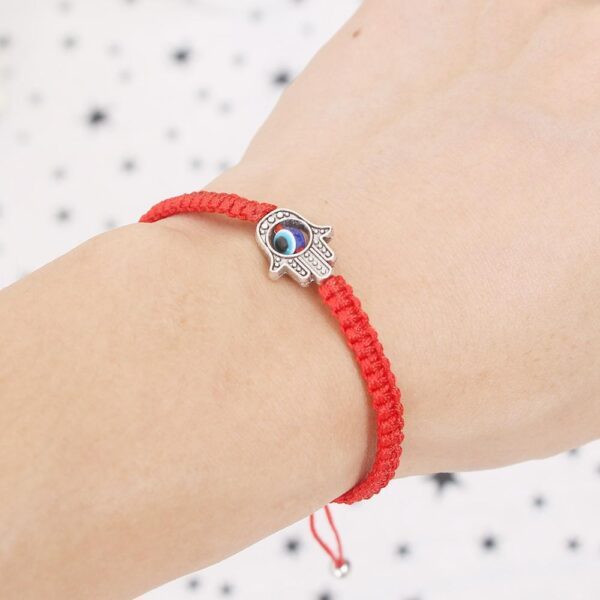 Lucky Red String Bracelet Rope Eye Evil Bracelet Hand Of Fatima Unisex - Image 5