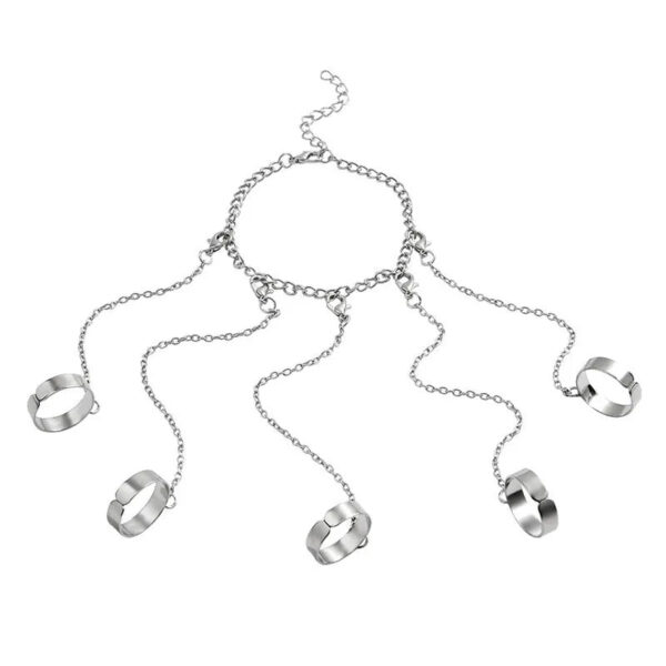 Charm Hip Hop Chain Open Ring Chain Types Bracelet Good Charm Ring - Image 2