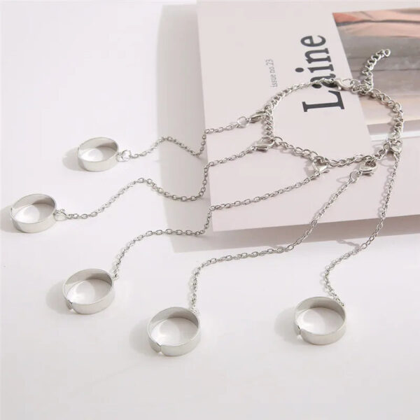 Charm Hip Hop Chain Open Ring Chain Types Bracelet Good Charm Ring - Image 4