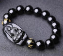 Black Obsidian Energy Bracelet Enlightenment Buddha Bracelet