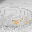 Hollow Square Gravel Bracelet Crystal Women Bracelet Set