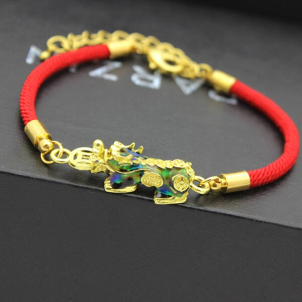 Lucky Pixiu Dragon Wealth Bracelet Knot Braided Rope Pi Xiu Color Changing Bracelet - Image 3