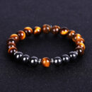 Lucky Hematite Beads Bracelet Mala Beads Tiger Eye Bracelet