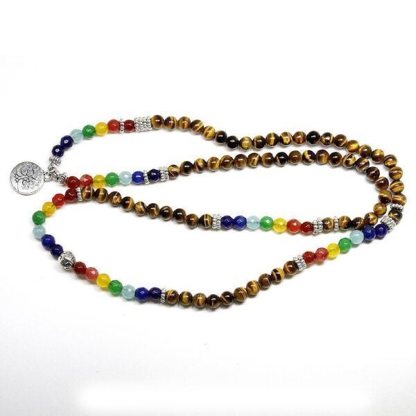 Mala 108 Healing Bracelet Charmed Beaded Chakra Men Women Bracelet - Image 3