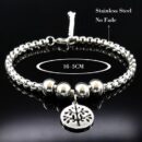 Tree of Life Symbol Stainless Steel Bracelet