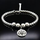 Tree of Life Symbol Stainless Steel Bracelet