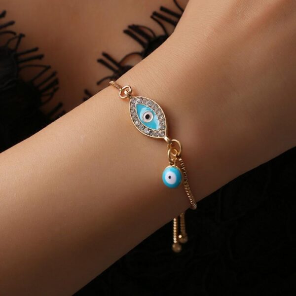 Handmade Blue Evil Eye Bracelets Designer Lucky Charm Protection Bracelet - Image 2