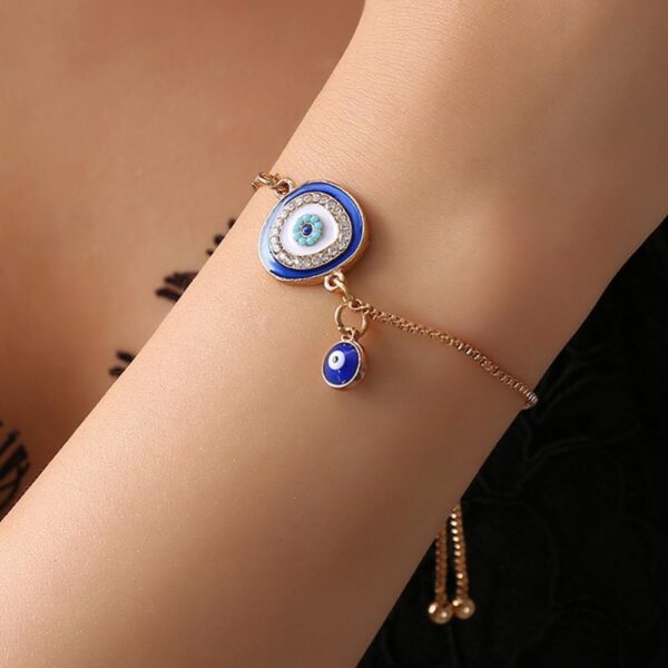 Handmade Blue Evil Eye Bracelets Designer Lucky Charm Protection Bracelet - Image 3