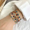 Turkish Eye Evil Eye Bead Bracelet Adjustable Bangle Women Bracelet