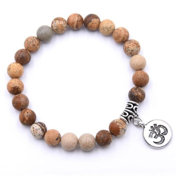 Natural Stone Chakra Mala Bracelet Malas Beads Lucky Bracelet - Image 7