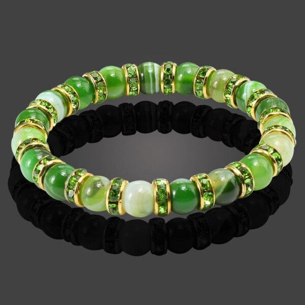 Buddha Natural Stone Bracelet Round Crystal Beads Bracelet - Image 16