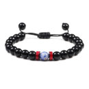 Black Onyx Stone Beads Tibetan Bracelet Crystal Gemstone Adjustable Bracelet