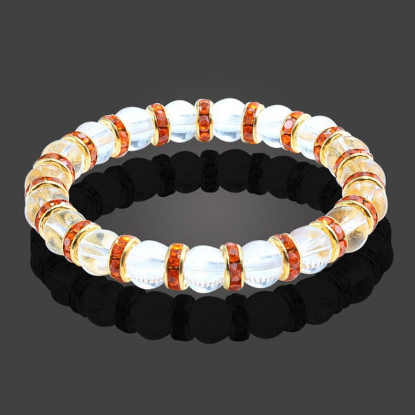 Natural Crystal Blue Stone Beads Yoga Fitness Buddha Stones Bracelet - Image 10