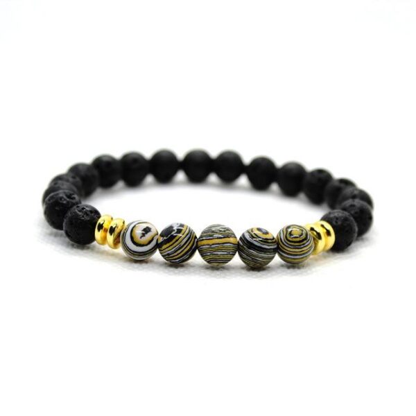 Lava Stone Chakra Beads Bracelet Crystal Buddha Natural Stone Beaded Bracelet - Image 9