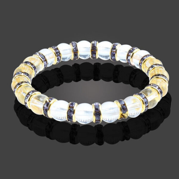 Natural Crystal Blue Stone Beads Yoga Fitness Buddha Stones Bracelet - Image 12