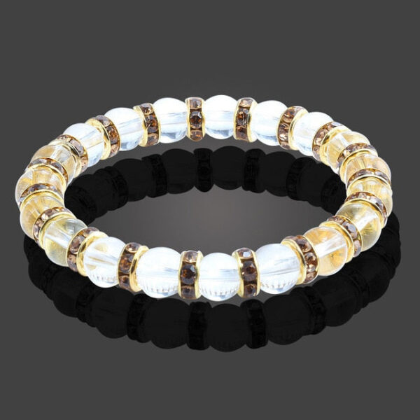 Natural Crystal Blue Stone Beads Yoga Fitness Buddha Stones Bracelet - Image 11