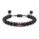 Black Onyx Stone Beads Tibetan Bracelet Crystal Gemstone Adjustable Bracelet