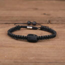 Black Tourmaline Braided Handmade Bracelet Jewelry Tourmaline Stone Inspired Bracelet