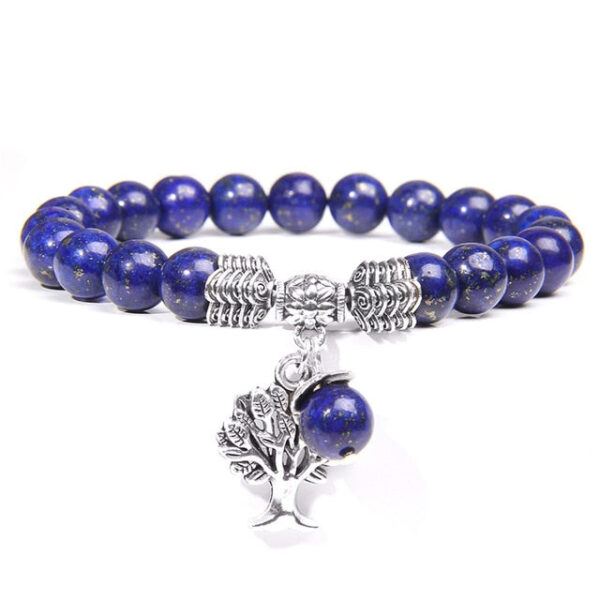 Natural Lapis Lazuli Tree of Life Bracelet Nature Life Charm Bracelet - Image 13