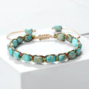 Imperial Stone Gemstone Beaded Bracelet Handmade Bohemian Bracelet