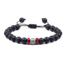 Black Onyx Stone Beads Tibetan Bracelet Crystal Gemstone Adjustable Bracelet