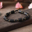 Black Tourmaline Braided Handmade Bracelet Jewelry Tourmaline Stone Inspired Bracelet