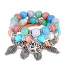 Classic Tree of Life Bracelet Bead Stone Spiritual Vintage Bracelet