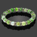 Buddha Natural Stone Bracelet Round Crystal Beads Bracelet