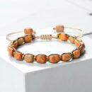 Imperial Stone Gemstone Beaded Bracelet Handmade Bohemian Bracelet