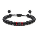 Black Onyx Stone Beads Tibetan Bracelet Crystal Gemstone Adjustable Bracelet